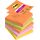 Post-it Super Sticky Z-Notes, Packung mit 5 Blöcken, 90 Blatt pro Block, 76 mm x 76 mm, Orange, Grün, Pink, Gelb - Extra-stark klebende Notizzettel für Notizen, To-Do-Listen, Erinnerungen