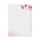 50 x PRESENTOU Briefpapier beidseitig bedruckt 120 Gramm Papier | Motivpapier Urkundenpapier Urkunde Speisekarte Liebesbrief (Aquarell Blumen Rosa, 50 Bögen)