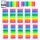 moinkerin Seitenmarker 1820 Stück, Haftstreifen Transparent PET, Sticky Notes Page Marker Tabs, Haftmarker Index Etiketten Beschreibbar & Repositionierbar, 2 Designs in 8 Neonfarben für Schule Büro