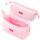 CICIMELON Federmäppchen Große Kapazität Schulmäppchen Stiftetasche Stiftemappe Mäppchen Federtasche Pencil Case Mädchen Teenager (Light Pink)