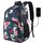 YAMTION Rucksack Damen,Schulrucksack Mädchen Teenager Tagesrucksack Frauen mit Laptopfach für Schule Uni Reisen Camping