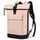 Lekeinchi Rolltop Rucksack Damen & Herren, Elegant Laptop Rucksack Wasserdicht mit 17 Zoll Laptopfach, Großer Reiserucksack Tagesrucksack Schulrucksack für Reisen, Uni Schule, Arbeit - Rosa