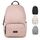 LARKSON Schulrucksack Mädchen & Jungen Teenager Rosa - No 3 - Rucksack Damen & Herren für Schule - 16" Laptopfach - Aus Recyceltem PET - Wasserabweisend