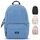 LARKSON Schulrucksack Mädchen & Jungen Teenager Hellblau - No 3 - Rucksack Damen & Herren für Schule - 16" Laptopfach - Aus Recyceltem PET - Wasserabweisend