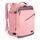 MATEIN 40L Rucksack Handgepäck Flugzeug, Erweiterbar 50x35x20cm Herren Handgepäck Rucksack Leichtgewicht Reiserucksack Damen Schulrucksack Carry On Travel Backpack für Business, Arbeit, Rosa Grau