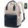 LOVEVOOK Laptop Rucksack Damen, 15,6 Zoll Schulrucksack Mädchen mit Laptopfach, Wasserdichter Schultasche Daypack Elegant für Schule Uni Reisen Arbeit, Dunkelblau Hellbraun