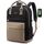 LOVEVOOK Rucksack Damen, 17 Zoll Laptop Rucksack Schulrucksack Mädchen Teenager mit Laptopfach, Wasserdichter Schultasche Daypack für Schule Uni Reisen Arbeit, Khaki Schwarz