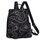 Fmeida Rucksack Damen Klein Diebstahlsicherer Handtasche Wasserdichte 2 in 1 Schultertasche Casual Daypack Klein Reiserucksack für Frauen Mädchen Linien Weiß