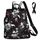 Fmeida Rucksack Damen Klein Anti-Diebstahl Hantasche 2 in 1 Groß Umhängetasche Wasserdicht Backpack Shopper Schultertasche Daypacks Aus Oxford Für Reise Arbeit Alltag Sport Schule Blumen Rot