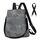 Fmeida Rucksack Leder Damen Anti Diebstahl Handtaschen Wasserdichte Schulrucksack 2 in 1 Schultertasche Shopper Casual Daypack Reiserucksack für Frauen Mädchen Grau