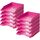HAN 1027 Briefablage Klassik, Schreibtisch Organizer, Bürobedarf, Ablagefächer, Büromaterial, Briefkorb, Dokumentenablage, bis Format A4/C4 (Trend Colours, Pink, 10 Briefablagen)