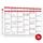 Tafelkalender 2026 A4 - Kalender 2026 "Rot" mit Ferien & Feiertagen | Wandkalender, Jahreskalender 2026 DIN A4 als Jahresplaner | Blattkalender 12 Monate auf Vorder- und Rückseite (3 Stück Papier)