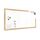 ALLboards Magnetisches Whiteboard, trocken abwischbar PREMIUM 240x120 cm, massiver Rahmen im Eichendesign
