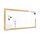 ALLboards Magnetisches Whiteboard, trocken abwischbar PREMIUM 200x100 cm, massiver Rahmen im Eichendesign