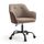 SONGMICS Homeoffice Stuhl, Drehstuhl, Schreibtischstuhl, höhenverstellbar, bis 110 kg belastbar, atmungsaktiver Stoff, für Arbeitszimmer, Schlafzimmer, braun OBG019K01