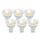 Auting gu10 LED Warmweiß 800 Lumen, 6-er Pack 5W GU10 led, Ersetzen 70W-80W Halogenlampen, 3000K Abstrahlwinkel 120° Leuchtmittel Reflektor led Spots, Nicht Dimmbar
