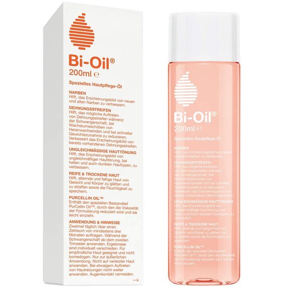 Bi-Oil Hautpflegeöl 200ml – Für Dehnungsstreifen, Narben & ungleichmässige Haut, Grösse: 200ml