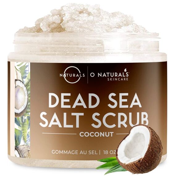 Salt Body Scrub Kokos & Vanille 500g – Totes Meer Salz, Feuchtigkeit & Hautpflege, Stil: Kokosnusssalz aus dem Toten Meer