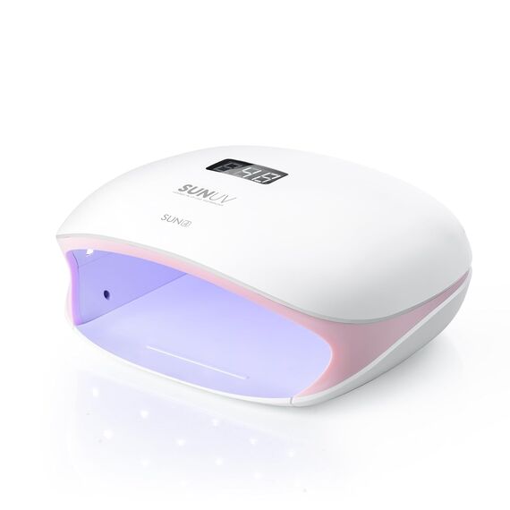 SUNUV UV LED Nagellampe für Gelnägel – LCD, 4 Timer, Sensor & Schnellhärtung, Rose, Farbe: Rosa