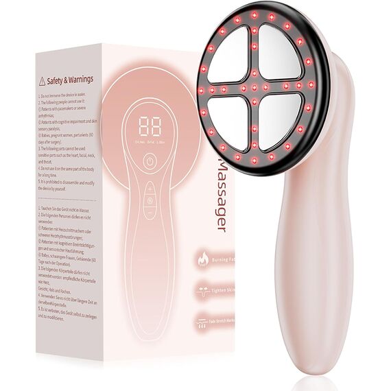 Depsoul Cellulite Massagegerät – Handmassagegerät mit 4 Aufsätzen für Bauch, Taille, Arme & Beine
