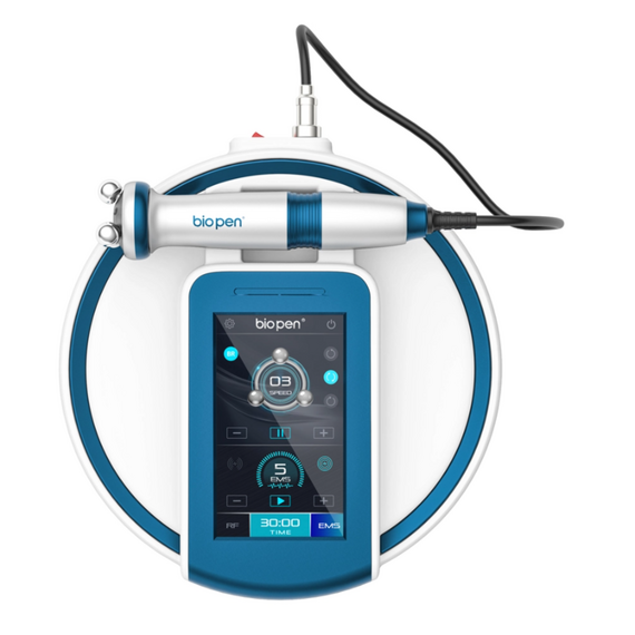 Bio Pen T6 4 in1 RF + EMS + Blaues Lichttherapie + 360 Rotationsmassage Hautlifting- und Anti-Aging Schönheitsgerät