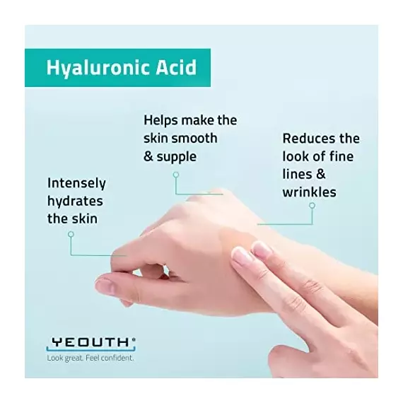 YEOUTH Hyaluron Serum – Anti-Aging Feuchtigkeit für alle Hauttypen, 30ml, Grösse: 24 Unidad, 4 image