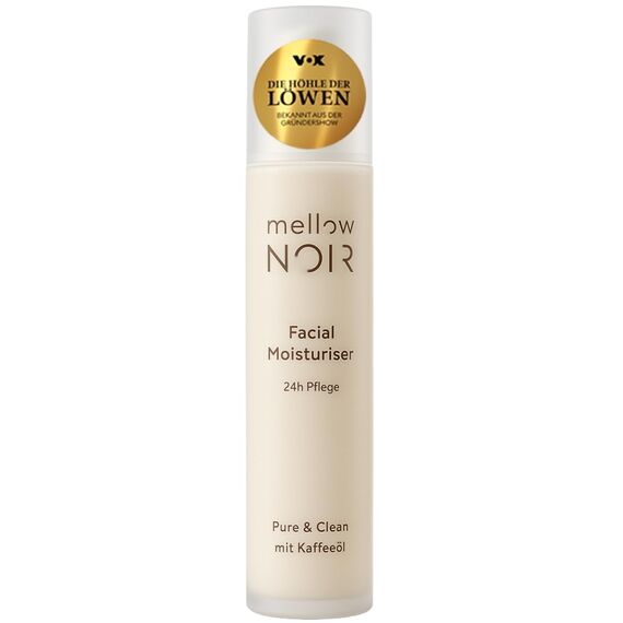mellow NOIR Gesichtscreme – 24h Feuchtigkeit , vegan, klimaneutral, Naturkosmetik, 50 ml Unisex Feuchtigkeitscreme