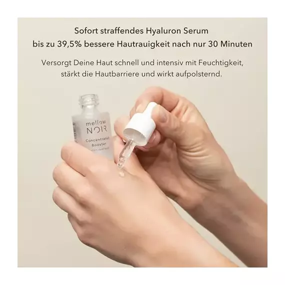 mellow NOIR Gesichtspflege-Set – Hyaluron, Vitamin C & Tagescreme | Naturkosmetik | Vegan & Anti-Aging, 3 image