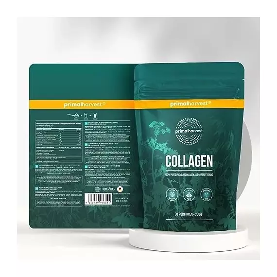 Primal Harvest Collagen Pulver – Bioaktives Hydrolysat aus Weidehaltung, geschmacksneutral & gut löslich, 2 image