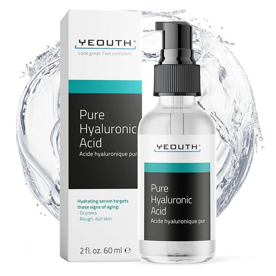 YEOUTH Hyaluron Serum – Anti-Aging Feuchtigkeit für alle Hauttypen, 60ml, Grösse: Assortimento di 96 pezzi