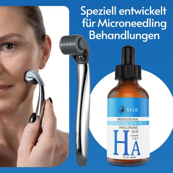 Hochdosiertes Hyaluron Serum mit Vitamin C & E, Anti-Aging & Feuchtigkeit, 60 ml, 7 image