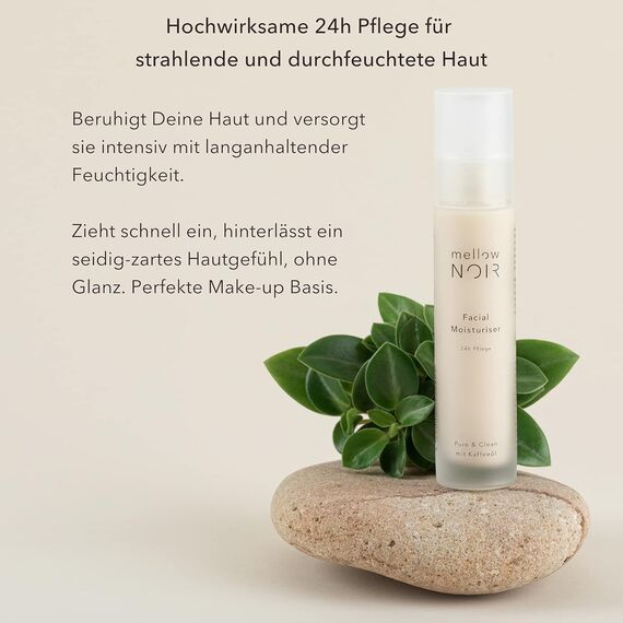 mellow NOIR Gesichtscreme – 24h Feuchtigkeit , vegan, klimaneutral, Naturkosmetik, 50 ml Unisex Feuchtigkeitscreme, 3 image