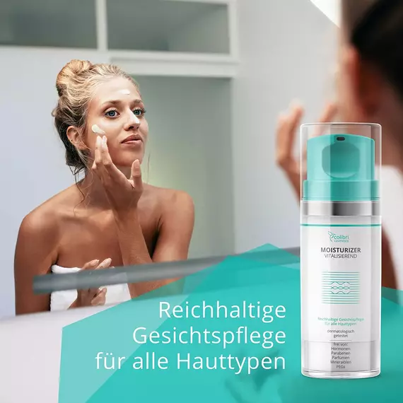 colibri cosmetics Tagescreme mit Hyaluron Serum und Arganöl – Naturkosmetik Gesichtscreme, 2 image