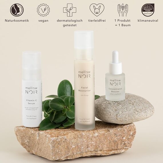 mellow NOIR Gesichtscreme – 24h Feuchtigkeit , vegan, klimaneutral, Naturkosmetik, 50 ml Unisex Feuchtigkeitscreme, 4 image