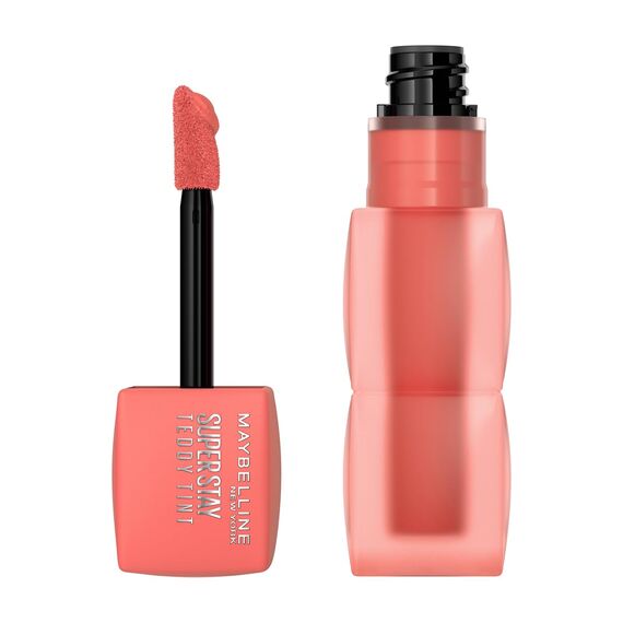 Maybelline Superstay Teddy Lip Tint – Langanhaltender Soft-Matte Lippenstift - 15 Skinnydip, Farbe: 25 Baby Tee