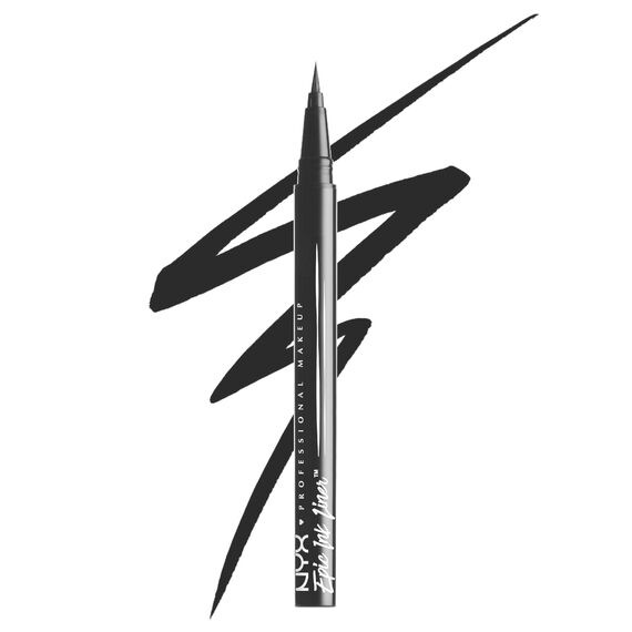 NYX Epic Ink Liner – Wasserfester Eyeliner mit Filzspitze, Vegan, Shade 01
