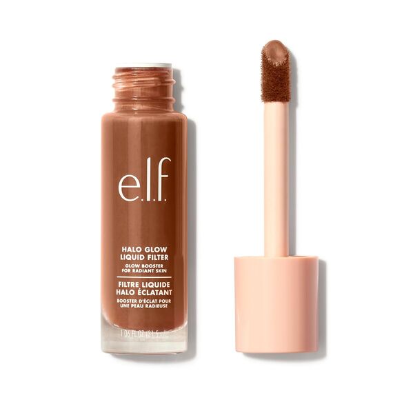 e.l.f. Halo Glow Liquid Filter – Teint-Booster mit Hyaluronsäure, Vegan & Tierversuchsfrei - Braun/Tief	, Farbe: Braun/Tief