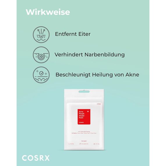 COSRX Master Patch 240 Stk (10er Pack) – Anti-Pickel Patches in 3 Grössen, Intensive Akne-Behandlung, Grösse: 240-teiliges Sortiment, 6 image