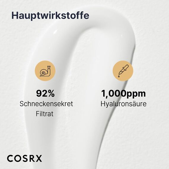 COSRX Snail 92% All in One Cream – Anti-Pickel & Anti-Falten Gesichtscreme mit Hyaluron, 3 image