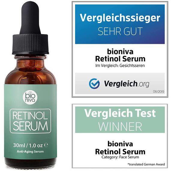 Bioniva Retinol Serum – Anti-Aging mit Vitamin C & Hyaluron | 30 ml, 5 image