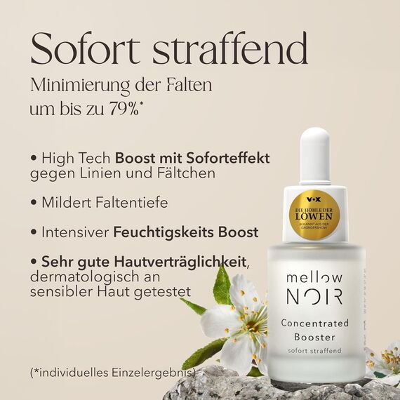 mellow NOIR Hyaluron Booster Serum – Vegan & Straffend | Gesicht & Augen | 90ml, Grösse: Assortimento di 96 pezzi, 5 image