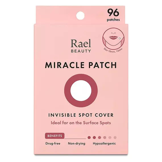 Rael Hydrokolloid Akne Pimple Patch – Unsichtbar, Makelfleck, Hydrokolloid, Hautbehandlung, zwei Grössen (96 count)