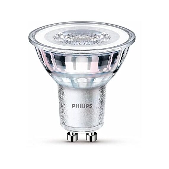 Philips LED Classic GU10 Lampen 6-er Pack (50 W), Reflektor LED Spots mit warmweißem Licht, energiesparende Lampen mit langer Nutzlebensdauer, Warmweiß