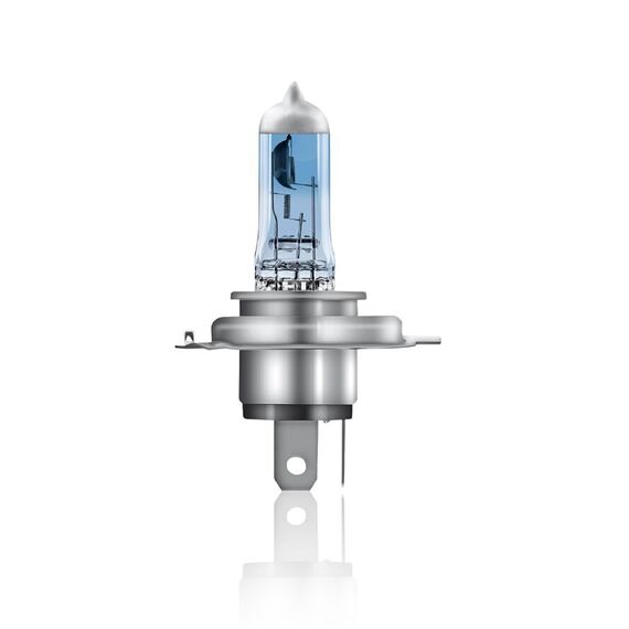 Osram COOL BLUE® INTENSE H4, +100% mehr Helligkeit, bis zu 5.000K, Halogen-Scheinwerferlampe, LED-Look, Hängebox (2 Lampen)