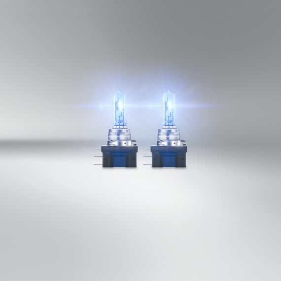 Osram COOL BLUE® INTENSE H15, +20% mehr Helligkeit, bis zu 3.700K, Halogen-Scheinwerferlampe, LED-Look, Hängebox (2 Lampen)