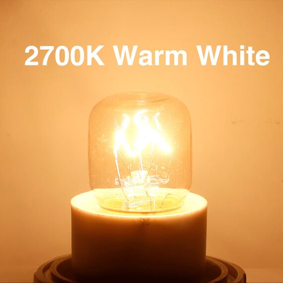 Caldarax 10 Stück Backofenlampe E14 Dimmbar, Salzlampe E14 T22, Warmweiß 2700K, 160 Lumen, Bis 300°C Hitzebeständiges, Ersatzglühbirne Für Backofen, Salzlampe, Mikrowelle, Kühlschränke, Nähmaschine