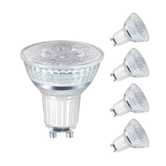 Linkind GU10 Lampe 35W Classic Glas, 2.4W LED Spot ersetzt 35 Watt, 230LM, 2700 Kelvin Warmweiß MR16 Energiesparlampe GU10 Reflektor mit 36° Abstrahlwinkel, nicht dimmbar, 5 Stück