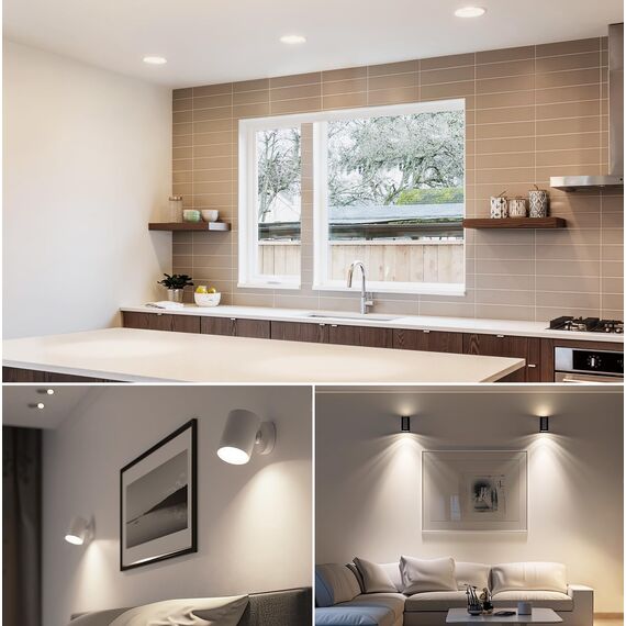 Linkind Ultraeffiziente GU10 LED Lampe, 2W ersetzt 50W, 4000K Neutralweiß mit Energieeffizienz-Label-A, Nicht Dimmbar Glühbirne 360Lm, 36° Abstrahlwinkel, Klasse-A GU10 LED Birne, 2 Stück