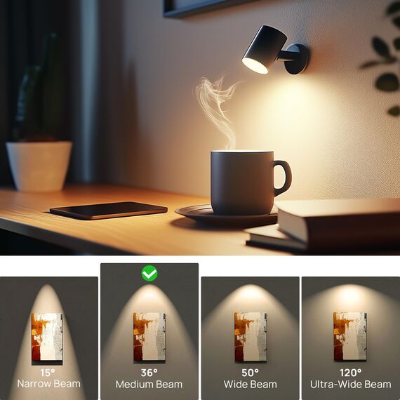 Linkind Led GU10 Lampe 35Watt Classic Glas, 2.4W Leuchtmittel ersetzt 35W, 2700K Led GU10 Warmweiß 230Lm, MR16 Reflektor mit 36° Abstrahlwinkel, Nicht dimmbar, 10 Stück