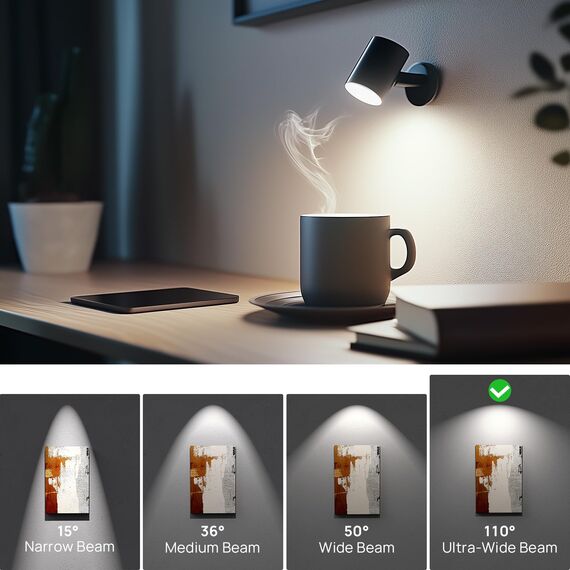 Linkind Dimmbar 5.7W GU10 LED Lampen, 75 Watt ersetzt, 600Lm 5000K Kaltweiß Spot Birne mit breitem 110° Abstrahlwinkel, MR16 LED Spot, 5 Stück